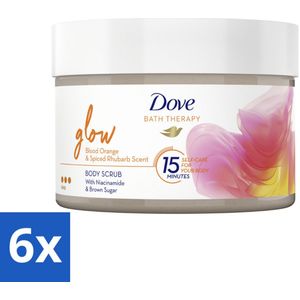 Dove Bath Therapy Glow Bodyscrub 295 ml - Voordeelverpakking - 6 stuks