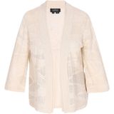 Usha - BLACK LABEL - Gebreid Vest - Offwhite - Fashion Look