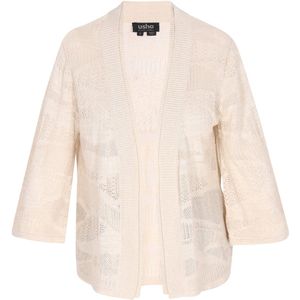 Usha - BLACK LABEL - Gebreid Vest - Offwhite - Fashion Look