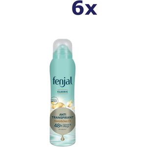 6x Fenjal Classic Deodorant Antitranspirant 150 ml