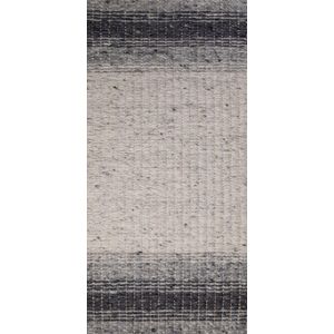 Varenna Black Vloerkleed - 170x240  - Rechthoek - Laagpolig,Structuur Tapijt - Industrieel - Grijs, Wit, Zwart