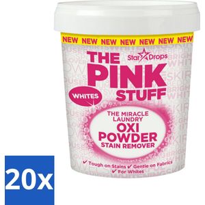 The Pink Stuff - Vlekverwijderaar - Voor Witte Was - 1kg - Bulkverpakking - 20 stuks