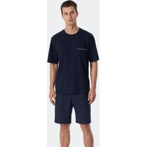Schiesser - Shortama - Blauw - Heren Pyjama