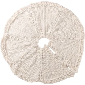 J-Line kerstboom rok Gebreid - polyresin - wit