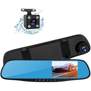 Dual dashcam - Dashcam voor en achter - Auto camera dashcam - Dual dashcam voor auto - Zwart
