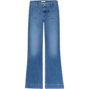 Wrangler Flare Dames Flared Fit Jeans Blauw - Maat W29 X L34
