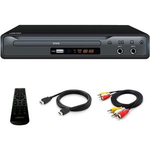 Compacte regiovrije dvd-speler met HDMI, SCART en USB-aansluitingen