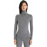 Icebreaker - W Merino 200 Oasis LS Half Zip - Thermokleding - Grijs