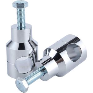 25mm Lens Clamp - Universele Circulaire Motorfiets - Lenker Riser Beugel Mount Clamp - Verchroming 25mm