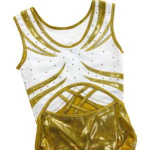 Sparkle&Dream Turnpakje Luna Goud - maat ALA XS/S - Gympakje voor Turnen, Acro en Gymnastiek
