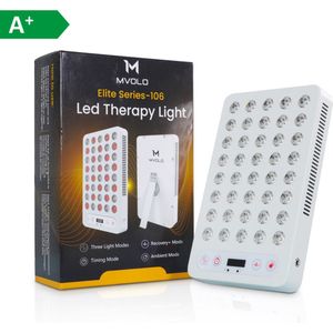 Mvolo - Elite Series 106 - Roodlichttherapie - LED Infraroodlamp - Timer