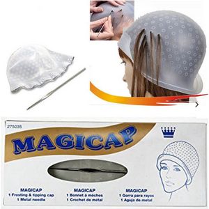 Haar Highlight Cap – Magicap Herbruikbare Haarkleur Markering Tipping Cap En Metal Hook Tipping