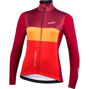 Nalini - Dames - Fietsjack winter - Warm Wielrenjack - Bordeaux - Oranje - NEW ASFALTO LADY JKT (CMP) - L