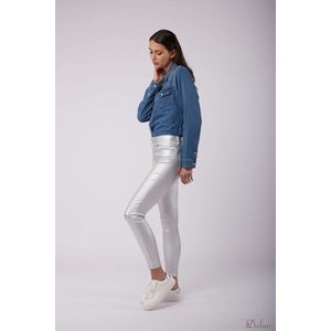 Broek Toxik3 normale taille push-up zilver