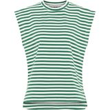 Dreimaster - T-shirt - Groen Wit - Dames