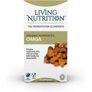 Living Nutrition - Gefermenteerde Chaga Bio - 60caps