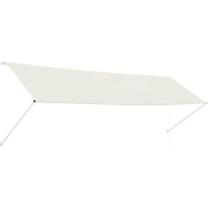 vidaXL - Luifel - uittrekbaar - 400x150 - cm - crème