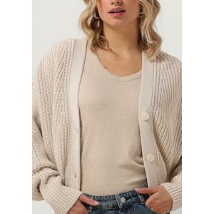 Penn & Ink Cardigan Truien & vesten Dames - Sweater - Hoodie - Vest- Zand - Maat L