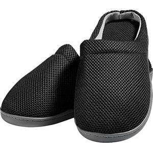 Happy Shoes, comfort gel slippers – zwart – maat 37/38 – warme sloffen, gelzool, gel sloffen