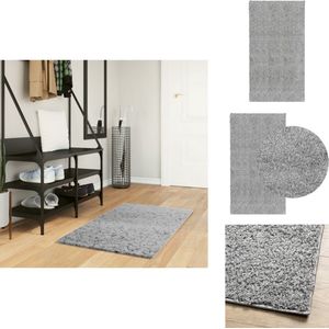 vidaXL Vloerkleed - Vloerkleden - Tapijt - Vloerbedekking - Vloerkleed PAMPLONA shaggy hoogpolig modern 60x110 cm grijs