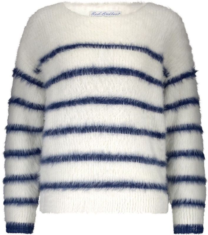 Red Button - Fuzzy Trui - Indigo - Licht Oversized Model