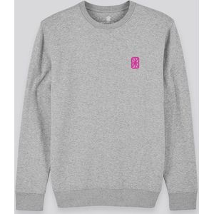 Smart Sweater Groovy Grey -Pink Digit Formaat S