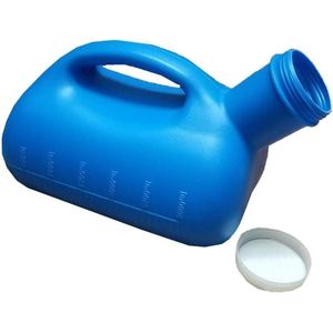 3000 ml roze urinefles met deksel voor mannen - voor onderweg, ziekenhuis, outdoor, auto, camping - blauw .