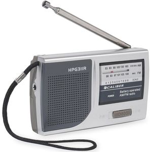 Draagbare FM Radio met Telescopische Antenne en Batterijvoeding