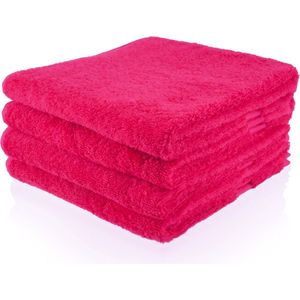 Handdoek fuchsia roze 50x100cm