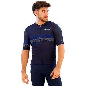 Santini Idea Korte Mouw Wielertrui Blauw S Man