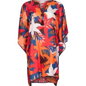 Pastunette Rugged Flower - Dames Kaftan - Oranje/Multi - Katoen - One size