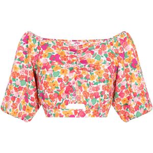 myMo - Top - Met Open Schouders - Bloemenprint - Lente-Zomercollectie
