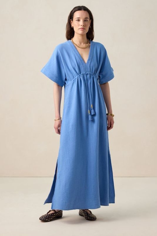 Sissy-Boy - Kaftan - Blauw - Maxi-jurk