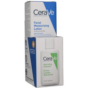 CeraVe - Hydraterende Gezichtscrème - SPF 30 - 52 ml - Inclusief Gratis Hydraterende Crème Wash 20 ml