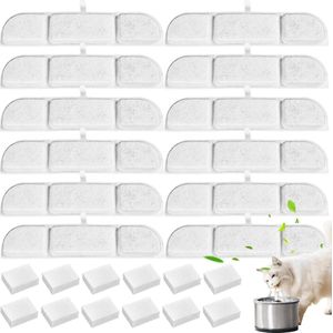 Waterfontein 12 stuks kattenfonteinfilters - reservefilters koolstoffilters schuimfilter - actief koolfilter drinkfontein - vervanging waterfilter