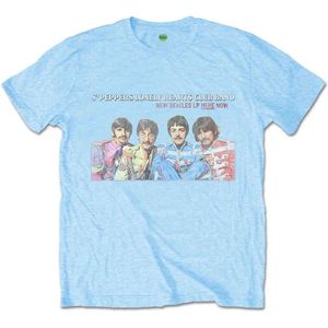 The Beatles - LP Here Now Heren T-shirt - L - Blauw