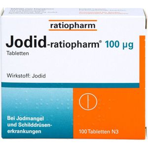Jodium tabletten 100ug - veilig hoge concentratie - 100 deelbare tabletten - Kaliumjodide - bij straling