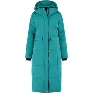 Travelin' - Franska - Puffer Winterjas - Turkoois - Waterbestendig