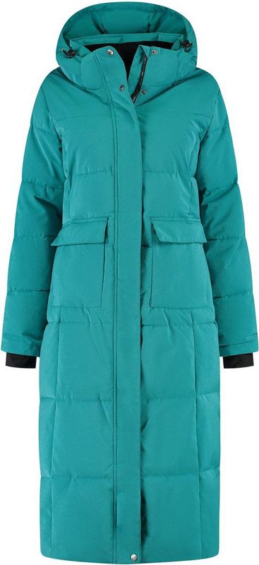 Travelin - Franska - Puffer Winterjas - Turkoois - Waterbestendig