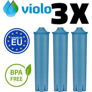 3 x VIOLO waterfilter voor Jura koffiemachines - vervanging voor het Jura Claris Blue filter 3 stuks!