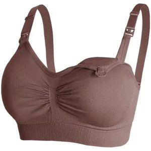 Zwangerschaps BH & Slip Set – Naadloos Ondergoed – Comfortabel & Ademend – M t/m XL – Zwart / Beige / Bordeaux