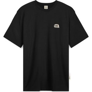 A-dam Black Caravan - T-shirt - Heren - Volwassenen - Vegan - Korte Mouwen - T-shirts - Katoen - Zwart - XL
