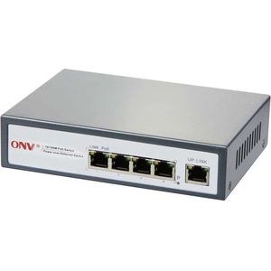 ONV 31004P-N - PoE Switch 4+1 poort - IEEE802.3af - 10/100Mbps