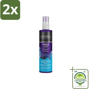 John Frieda – Spray – Frizz Ease Dream Curls Oil Infused Revitalising – Hydraterend en verfrissend – 150 ml - Voordeelverpakking - 2 stuks - Krullen opfrissen - Krullen hydrateren