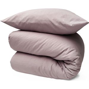 HOOMstyle Wasbaar dekbed zonder overtrek - 140x220 1 persoons met 1 kussensloop - Oud Roze