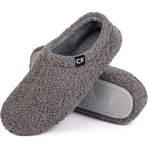 Pantoffels Dames - Sloffen - Maat 36/37 - Grijs - Anti-slip - Comfeet