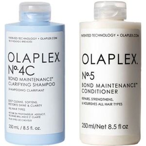 Olaplex No.4C Bond Maintenance Clarifying Shampoo 250ml + No.5 Bond Maintenance Conditioner 250ml