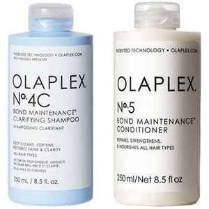 Olaplex No.4C Bond Maintenance Clarifying Shampoo 250ml + No.5 Bond Maintenance Conditioner 250ml