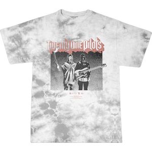 Twenty One Pilots - Torch Bearers Heren T-shirt - M - Wit/Grijs