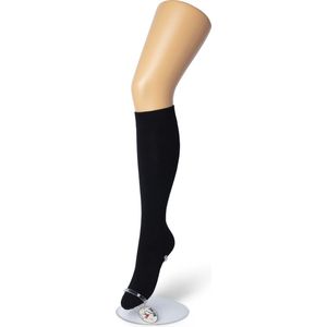 Bonnie Doon - Dames - Cotton Knee-High - Zwart - maat 35-38 (2 paar)